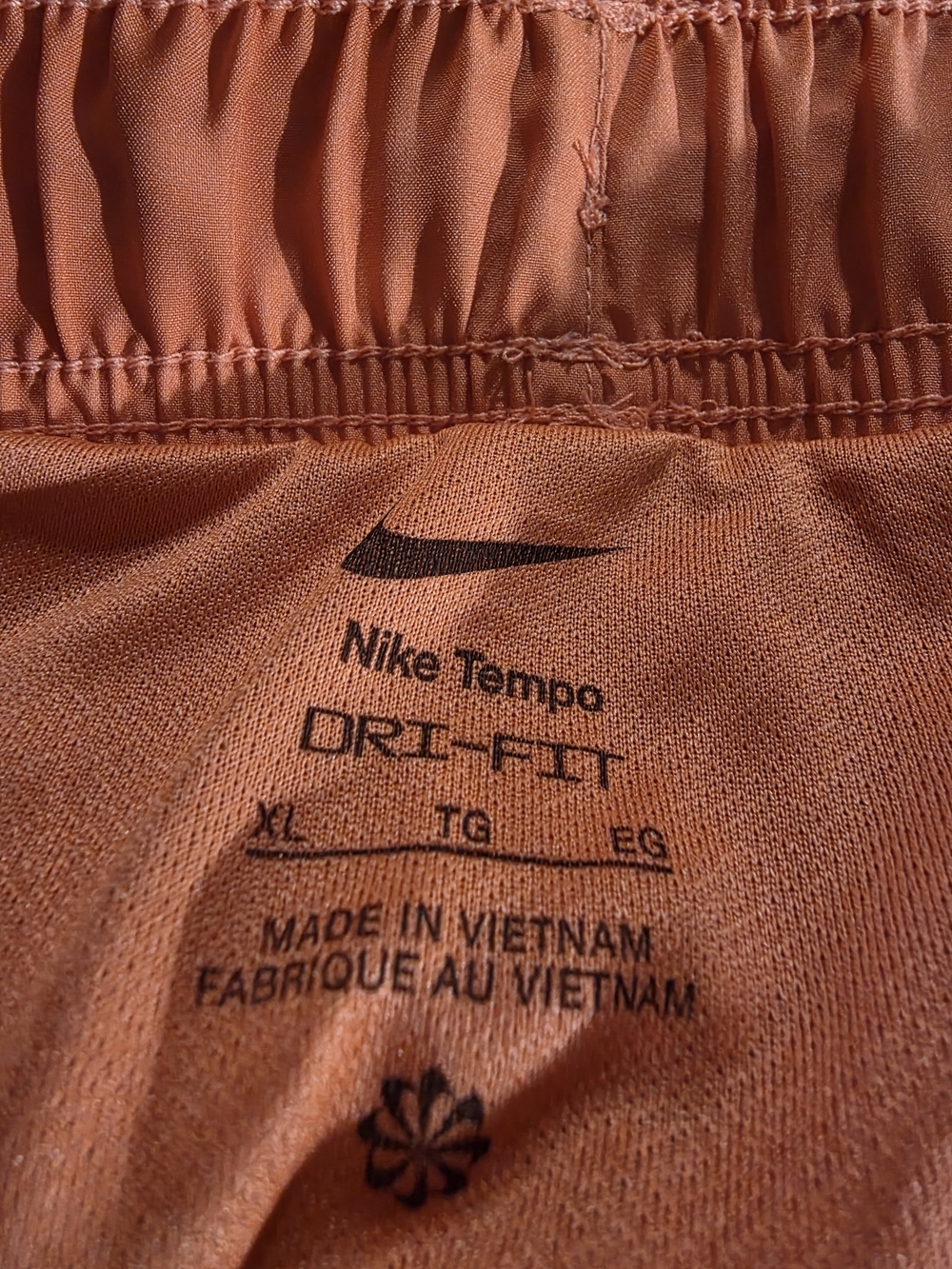 Nike Tempo Women's Brief Lined Running Shorts Coral Size XL NWT - Picture 7 of 8